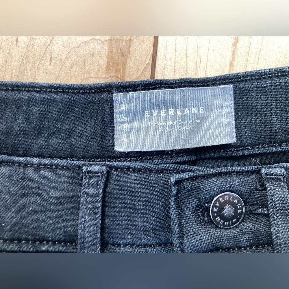 Everlane Black High-Rise Skinny Jeans
